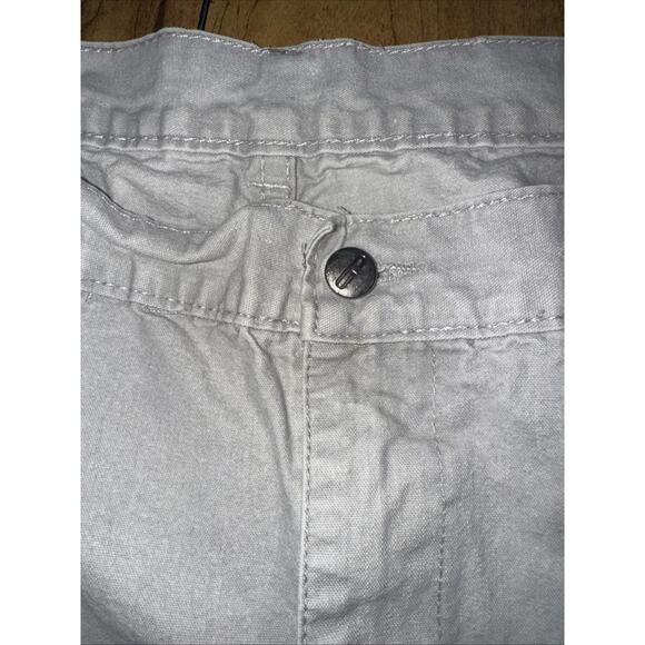 Vintage Gotcha Pleated Pants Men’s 36x32 Gray Surf Skate Y2K Casual Hemmed - Picture 6 of 10